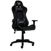 HYRICAN Gaming-Stuhl Striker Comander schwarz, ergonomischer Gamingstuhl Stühle Gr. Kunstleder, Stahl, schwarz (schwarz, grau, schwarz) Gamingstühle