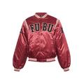 Bomberjacke FUBU "Fubu Herren FM233-001-2 College Satin Varsity Jacket" Gr. XXL, rot (red, black, creme) Herren Jacken Sportjacken