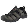 Sandale KEEN "TARGHEE III S", Gr. 41, grau (grau, schwarz), Leder, sportlich, Schuhe