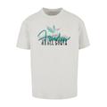 T-Shirt MERCHCODE "Merchcode Herren Freedom At All Costs Heavy Oversize Tee" Gr. 3XL, grau (lightasphalt) Herren Shirts T-Shirts