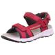 Sandale SUPERFIT "CRISS CROSS WMS: Mittel" Gr. 35, rot (rot, grau) Kinder Schuhe