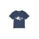 T-Shirt MARC O'POLO "mit Print und Stickerei" Gr. 176, blau Damen Shirts T-Shirts