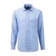 Leinenhemd OLYMP "Casual" Gr. XXXL, N-Gr, blau (bleu) Herren Hemden Langarm