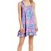 Lilly Pulitzer Dresses | Lilly Pulitzer Evangelina Racerback Ruffled Tank Dress | Color: Blue/Pink | Size: Xs