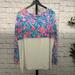 Lilly Pulitzer Tops | Lilly Pulitzer Finn Top - Nwt | Color: Pink/White | Size: Xl