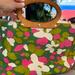 Kate Spade Bags | Kate Spade New York Vintage Floral Canvas Handbag With Round Leather Handles | Color: Green/Pink | Size: Os