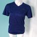 Adidas Tops | Adidas Royal Blue Short Sleeve V Neck Size Small | Color: Blue | Size: S