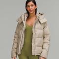 Lululemon Athletica Jackets & Coats | Lululemon Wunder Puff Jacket Heathered Raw Linen | Color: Cream/Gray | Size: 2
