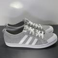 Adidas Shoes | Adidas Superstar Low Size 10 Womens 006669 Gray White Canvas Casual Sneakers | Color: Gray | Size: 10