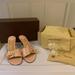 Louis Vuitton Shoes | Authentic Louis Vuitton Patent Leather Mule Slide Heels With Box And Dust Bags | Color: Cream | Size: 37.5eu