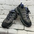 Columbia Shoes | Columbia Trail Hiking Shoes Gray Blue Sawtooth Womens Sz 9 Lace Up Low Top | Color: Gray | Size: 9