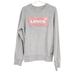 Levi's Shirts & Tops | Levi's Girls Chenille Embroidered Knit Logo Pullover Long Sleeve Sweatshirt Top | Color: Gray/Pink | Size: 8g