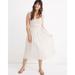 Madewell Dresses | Madewell Ruffle-Strap Smocked Rainbow Stripe Midi Dress Size Small | Color: Cream | Size: S