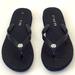 Coach Shoes | Coach Navy Blue Abbigail Flip Flop Sandals, Logo. Flats Beach, Pool, Preppy | Color: Blue | Size: 8