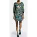 Adidas Dresses | Adidas Originals Size Small Farm Butterfly Mosaic Terry Winter Dress Uk 10 Green | Color: Green | Size: 10uk