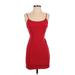 Lulus Casual Dress - Bodycon: Red Solid Dresses - Women's Size Small