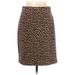 Joseph Ribkoff Casual Skirt: Brown Leopard Print Bottoms - Women's Size 12