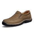 VIPAVA Men's Trainers Men's Leather Shoes Casual Men's Shoes Men's Flat Shoes Casual Shoes Leather Men's Casual Shoes. (Color : Brown, Size : 9.5)