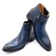 VIPAVA Men's Snow Boots Luxury Men's Genuine Leather Shoes Black Blue Buckle Zipper Dress Formal Shoes Wedding Office Basic Boots Men (Color : Blue, Size : US 9)