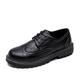 VIPAVA Men's Lace-Ups Men's Shoes, Men's PU Leather, Oxford Shoes, Men's Pointed Toe Shoes, Lace-Up Casual Shoes (Color : Schwarz, Size : 7)