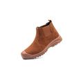 VIPAVA Men's Snow Boots Work Boots Steel Toe Safety Shoes Men Welder Work Shoes Man Safety Boots Anti-Smashing Chelsea Boots Construction Security Shoes (Color : Brown, Size : 7.5 UK)
