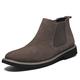 VIPAVA Men's Boots Autumn And Early Winter Boots, Men's Leather Shoes, Men's Waterproof Casual Shoes, Cowhide Men's Shoes, Men's Motorcycle Boots (Color : Fur Khaki, Size : 10)