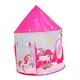 VICASKY 1set Tent Game House Pretend Play Tents Tent Playhouse Play Tent House Princess Tent Girls Toys Foldable Play Castle Pink Child Window Portable 190t Polyester Cloth