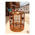 NEWNAN Bird Cage Birdcage Sichuan Bird Cage Bird Cage Guizhou Bird Cage Cages Handmade Cage for Lovebirds Finches Parrotlet Bird Cage (Color : A, Size : 34)