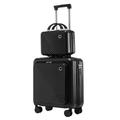 MOBAAK Suitcase Luggage Two-Piece Suitcase Set, Coded Boarding Case, 18in Trolley Case, Lightweight Suitcase Suitcase with Wheels (Color : H, Size : 14+18in)