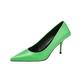 VIPAVA Women's high Heels Women High Heels Luxury Female Office Pumps Point Toe Ladies Dress Party Designer Shoes Green Black (Color : Green 6cm, Size : 5.5 UK)