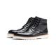 VIPAVA Men's Snow Boots Men Boots,Comfortable Boots Leather Men,Work Shoes, Casual Mid-cut Men's Boots (Color : Black, Size : 8)