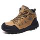 VIPAVA Men's Trainers Men's and Women's Boots Men's Hiking Boots Women's Outdoor Work Shoes Sports Shoes. (Color : Brown, Size : 4.5 UK)