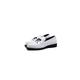 VIPAVA Men's Lace-Ups White Dress Shoes Men Patent Leather Shoes Men Black Men Shoes Office (Color : White, Size : 6.5 UK)