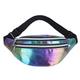 VOSMII Bumbag 1PC Holographic Fanny Pack Hologram Waist Bag PU Beach Travel Banana Hip Bum Zip Waist Bags Women Belt Bag for Girls (Color : 1)