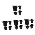 Homoyoyo 16 Pcs Camera Lens Case Camera Backpack Camera Accessories Cow Print Belts for Women Telephoto Lens Pouch Small Lens Pouch Fret Inlay Stickers Thicken Protective Case Neoprene