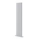 Ingarsby Vertical Radiator Oval Panel Double Column Hallway Bathroom Radiator 1200 x 472 White