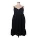 Gap Casual Dress - Party V-Neck Sleeveless: Black Print Dresses - Women's Size 2X-Large