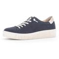 Slip-On Sneaker GABOR Gr. 41, blau (dunkelblau, beige) Damen Schuhe Sneaker
