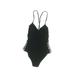 Malibu Dream Girl One Piece Swimsuit: Black Print Sporting & Activewear - Size Small