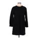 Proenza Schouler Casual Dress - Shift Crew Neck Long sleeves: Black Solid Dresses - Women's Size 6