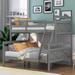 Twin over Full Bunk Bed with ladder, Safety Guardrail, Perfect for Bedroom