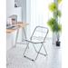 Clear Transparent Folding Chair office chair coffee chair meeting room chair Pc Plastic Living Room Seat