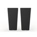Algreen Tall 28" Square Planter Box w/ Plant Shelf Insert Composite/Resin/Plastic in Black | 28 H x 13 W x 13 D in | Wayfair 77334