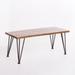 Geania Industrial Acacia Wood Rectangle Coffee Table by Christopher Knight Home