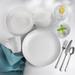 Fez 20 Piece White Wine & Dine Set (Dinnerware + Clear Highball Glasses) Service for 4