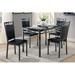 Brayden Studio® Dawnisha Rectangular 30" L x 48" W Dining Set Metal in Black | 30 H x 48 W x 30 D in | Wayfair C1744993FF9B44B1A03A13D4150A54ED