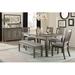 Eve Furniture Rectangular 72" L x 40" W Dining Set Wood in Gray | 31 H x 40 W x 72 D in | Wayfair SET-5627GY-72-5627GYS(2)-5627GY-13