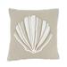 Saro Naviguer Collection Cotton Throw Pillow Polyester/Polyfill in White | 18 H x 18 W x 1 D in | Wayfair 3500.N18SP