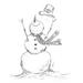 The Holiday Aisle® Snowman w/ Hat On Canvas Print Canvas in Black/Gray/White | 12 H x 8 W x 1.25 D in | Wayfair A297C91ABD034DB9A04EE395A3F8A74A