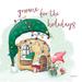 The Holiday Aisle® Gnome For The Holidays On Canvas by Mollie B. Print Canvas in Green | 12 H x 12 W x 1.25 D in | Wayfair